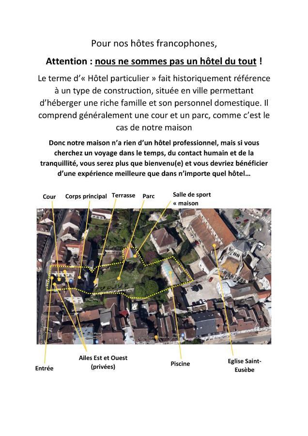 Saint-Eusebe Mansion - Hotel Particulier St-Eusebe Auxerre Εξωτερικό φωτογραφία